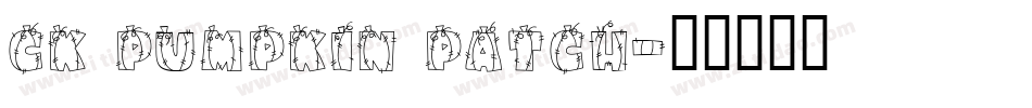 CK Pumpkin Patch字体转换